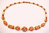 BN24 cinnamon vegetable ivory necklace